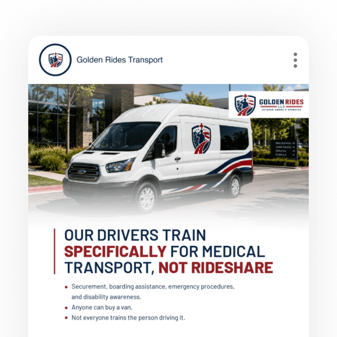 NEMT social media marketing — MedFlow Digital